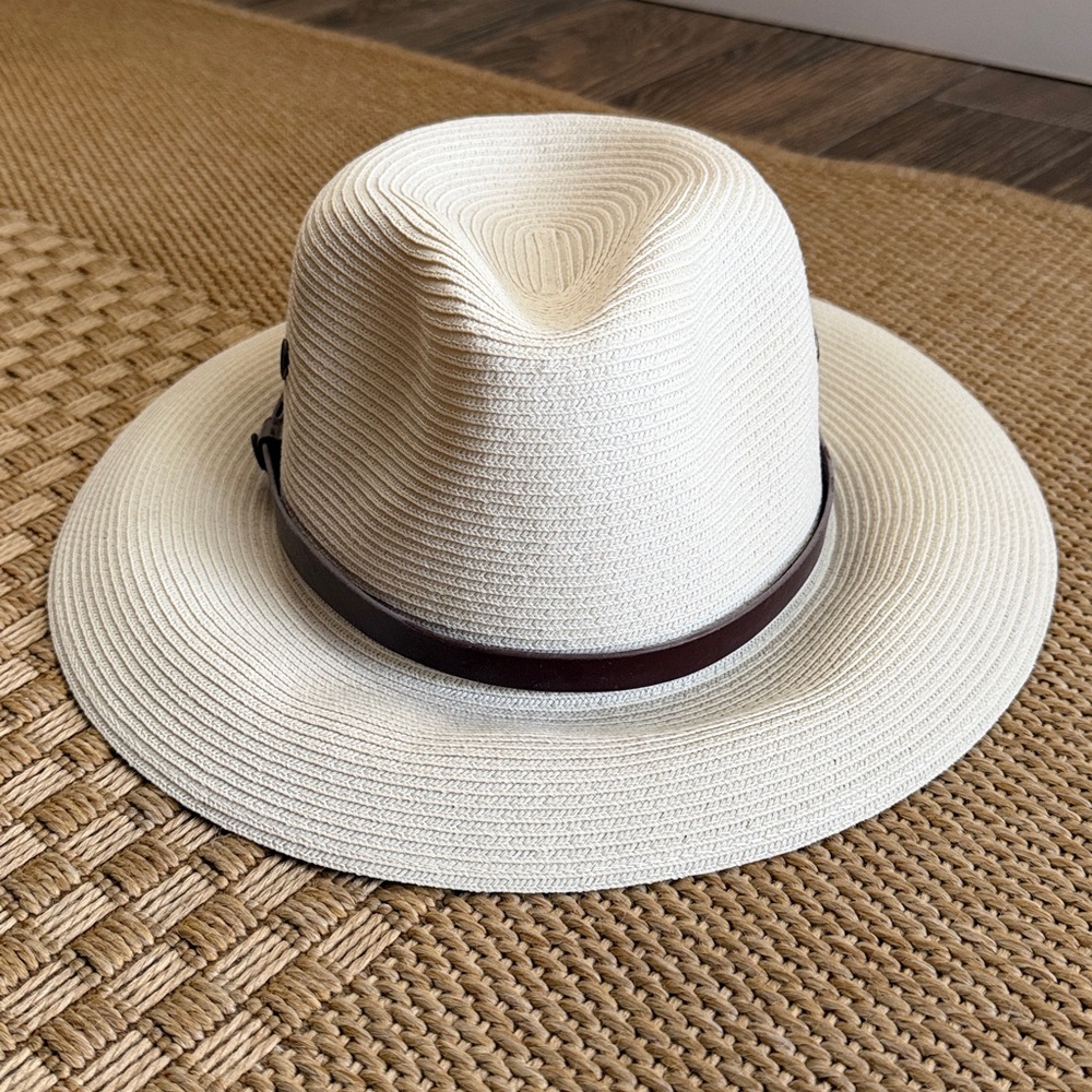 Coolibar Men’s Smartstraw UPF 50+ Packable Golf Hat—L/XL - Picture 9 of 10